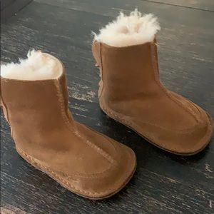 UGG BOOTS Nubuck TIE UP BACKS Sz M TODDLER Kids